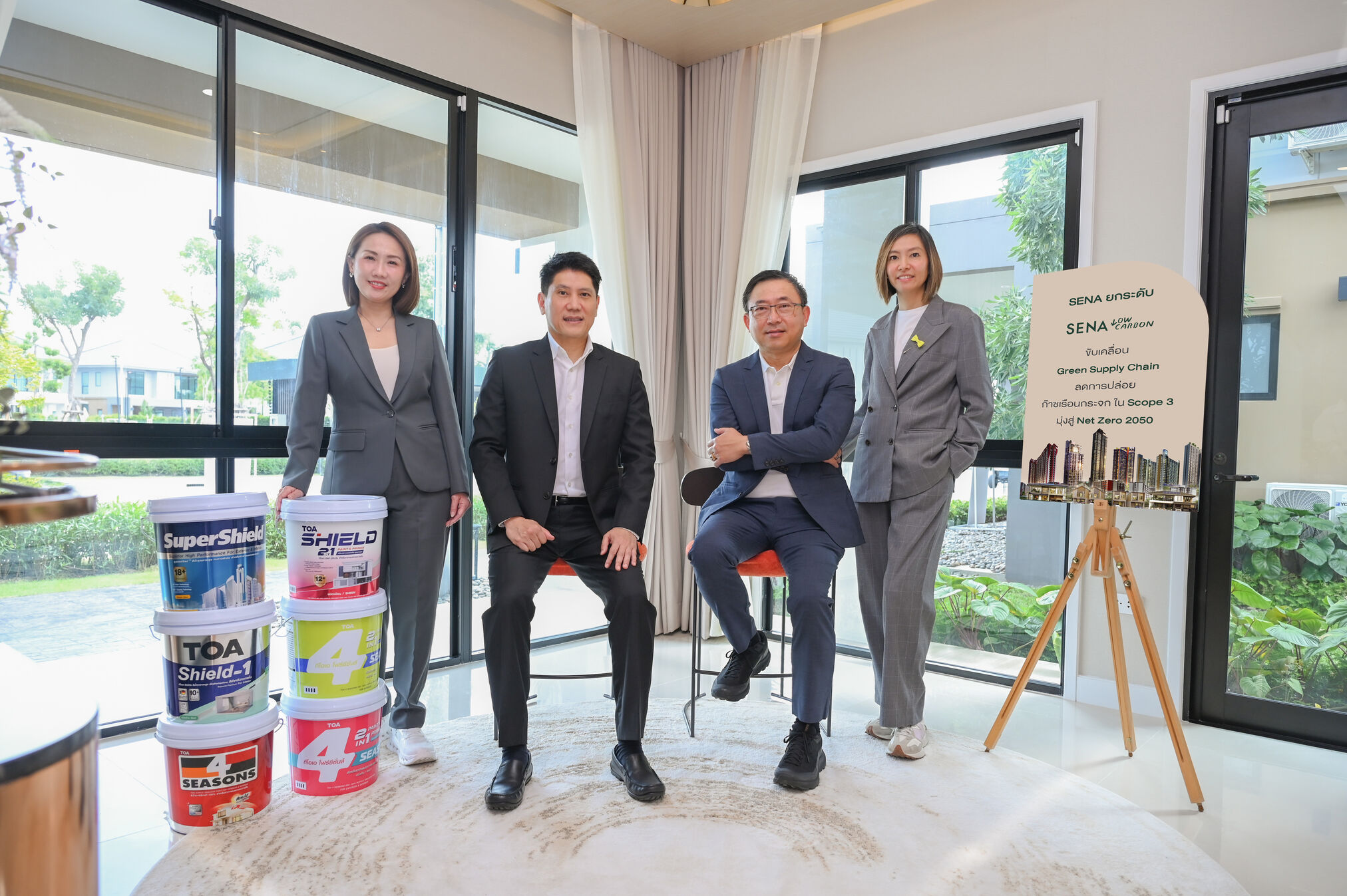 เสนา ยกระดับ SENA Low Carbon ผนึก TOA ขับเคลื่อน Green Supply Chain ลดคาร์บอน Scope 3 สู่ Net Zero 2050