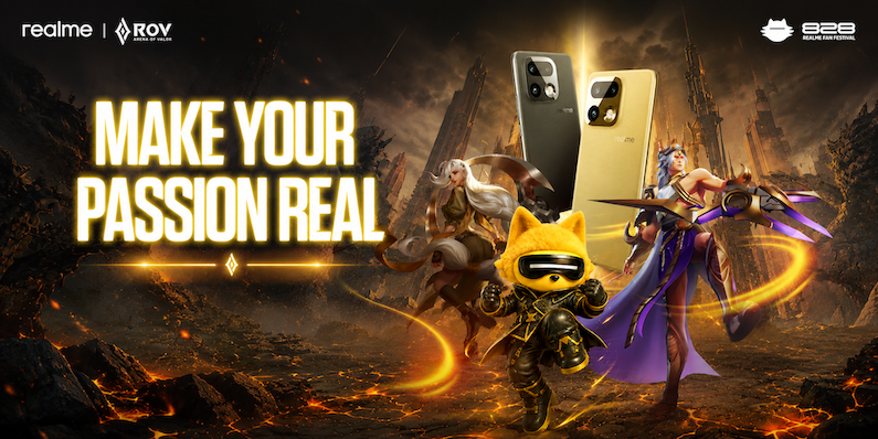 realme เตรียมฉลองครบรอบแบรนด์กับ “828 Fan Festival 2026” ภายใต้คอนเซ็ปต์ “Make Your Passion Real” ชวนแฟนเกมค้นหา Gaming DNA พร้อมเปิดศึก ROV ชิงแชมป์และลุ้นรับ realme 16 Pro+ 5G
