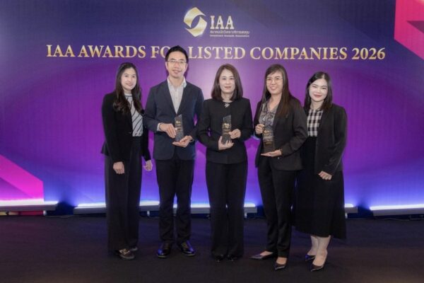 บี.กริม เพาเวอร์ คว้า 3 รางวัลคุณภาพ บนเวที IAA Awards 2026 ตอกย้ำความเป็นเลิศ ครอบคลุมทั้งผู้นำ การเงิน และนักลงทุนสัมพันธ์