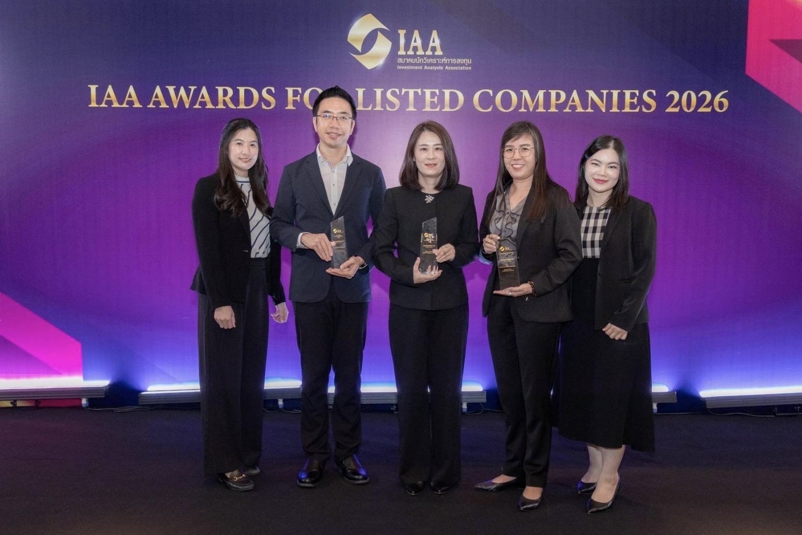 บี.กริม เพาเวอร์ คว้า 3 รางวัลคุณภาพ บนเวที IAA Awards 2026 ตอกย้ำความเป็นเลิศ ครอบคลุมทั้งผู้นำ การเงิน และนักลงทุนสัมพันธ์