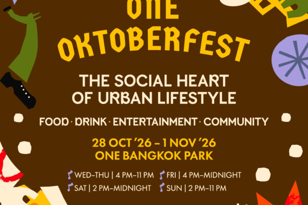 วัน แบงค็อก ชวนฉลองเทศกาล “ONE OKTOBERFEST” จัดเต็มเครื่องดื่มและอาหารนานาชาติ พร้อมกิจกรรมสุดพิเศษและไลน์อัปศิลปินดังตลอดงาน 28 ต.ค. – 1 พ.ย. นี้